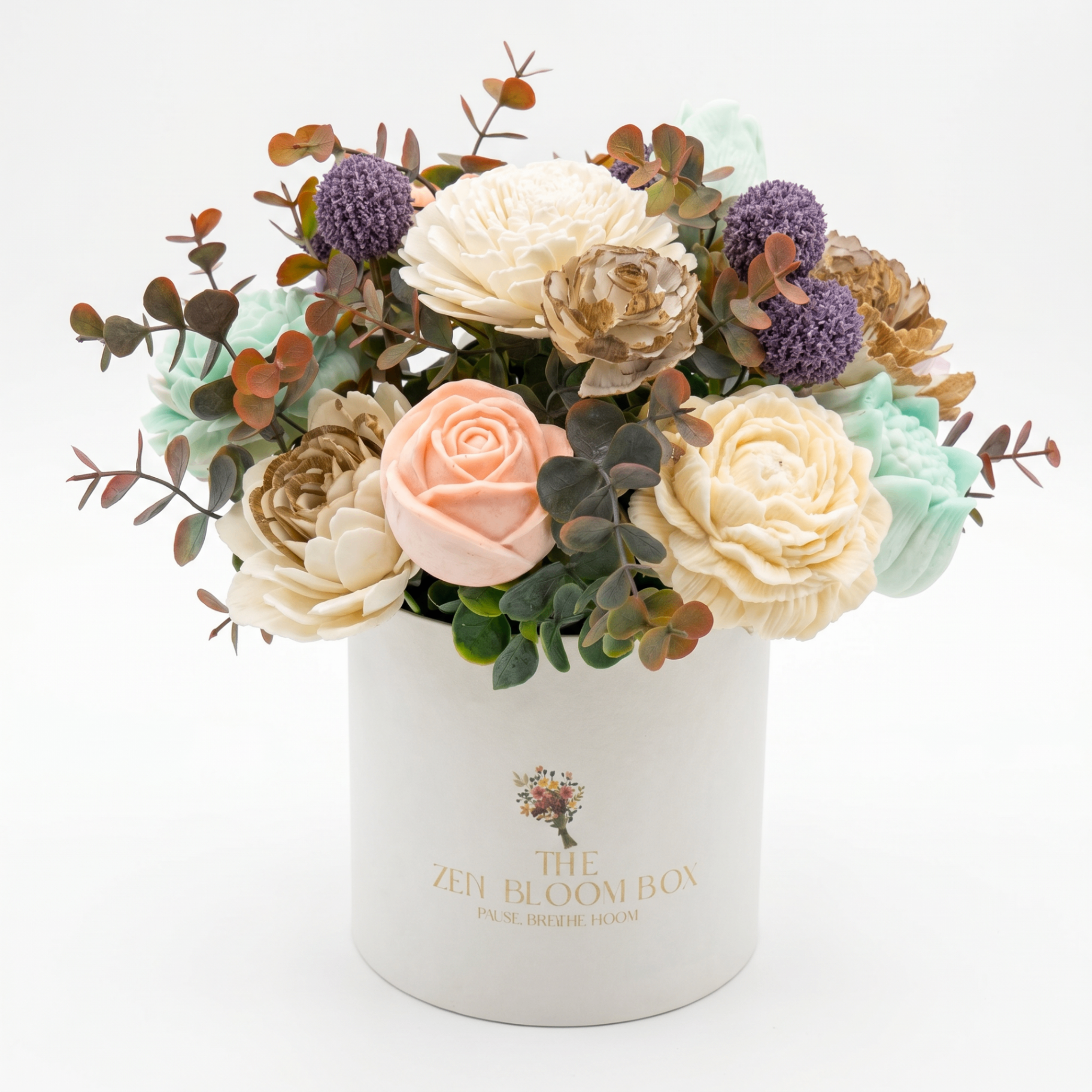 The Zen Bloom Box, sola wood flower bouquet